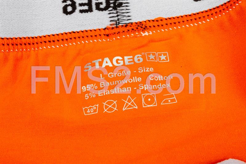 Boxer stage6 da uomo modello stars di colore arancione e taglia S, ricambio S609402S 