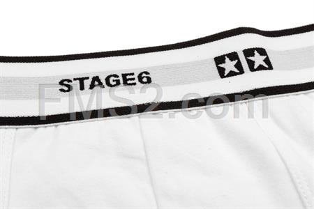 Boxer stage6 da uomo modello stars di colore bianco e taglia XL, ricambio S609401XL