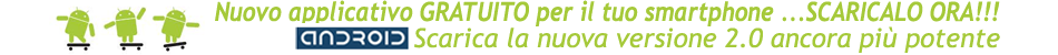 Nuovo applicativo GRATUITO per il tuo smartphone Android...SCARICALO ORA!!!