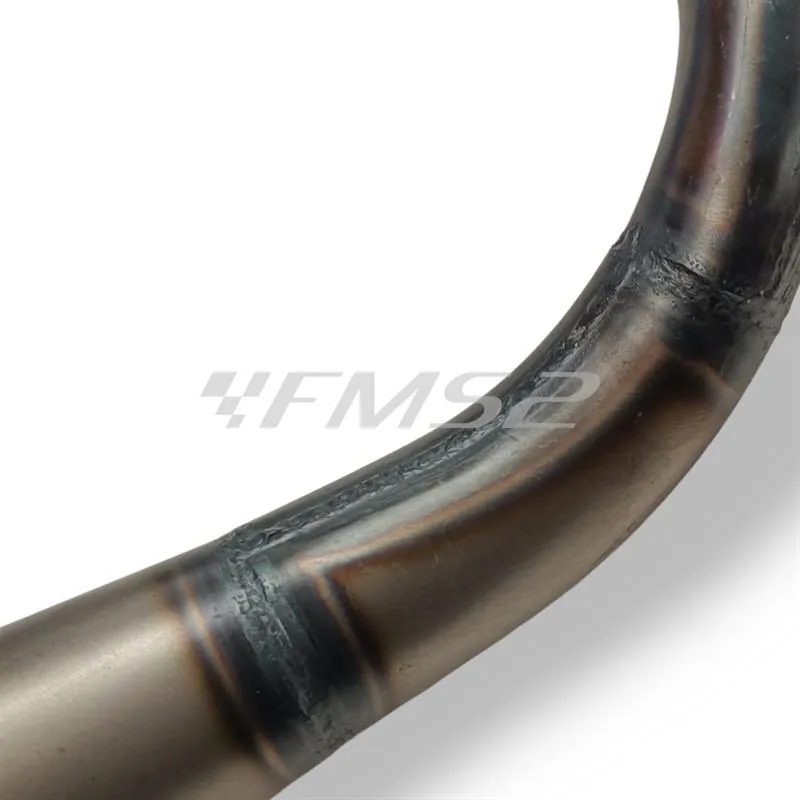 Marmitta artigianale Athena modello sporting con silenziatore in alluminio verniciato nero alta temperatura per scooter con motore Minarelli orizzontale raffreddati ad aria e liquido, ricambio P400485120002