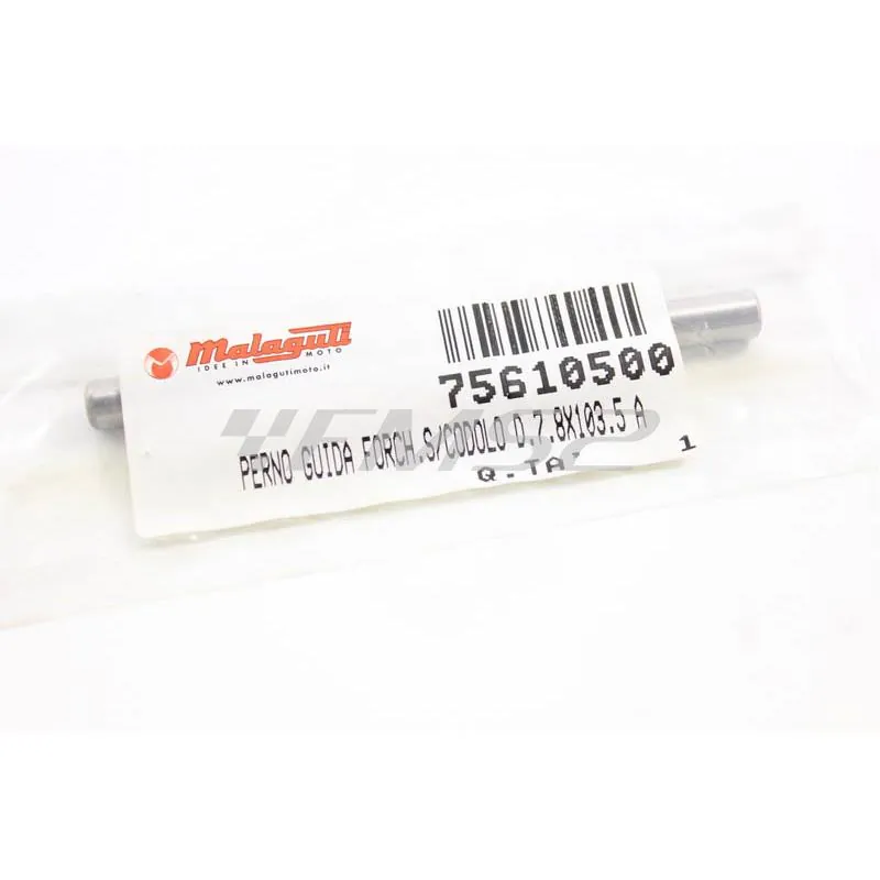 75610500 Perno guida forchette 1 e 2 cambio motori Minarelli serie AM6 originale Malaguti in acciaio con lunghezza 103,5mm e diametro