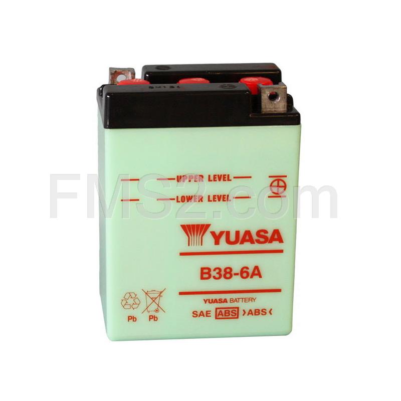 Batteria Yuasa B38-6A 6 Volt - 13 Ah, ricambio 0601433