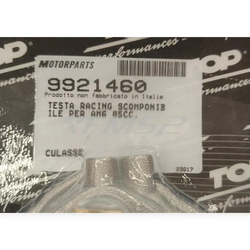Testa scomponibile Top performance in alluminio per gruppo termico ghisa 85 cc e alluminio 86 cc maxi kit TPR per motori Minarelli AM6, ricambio 9921460