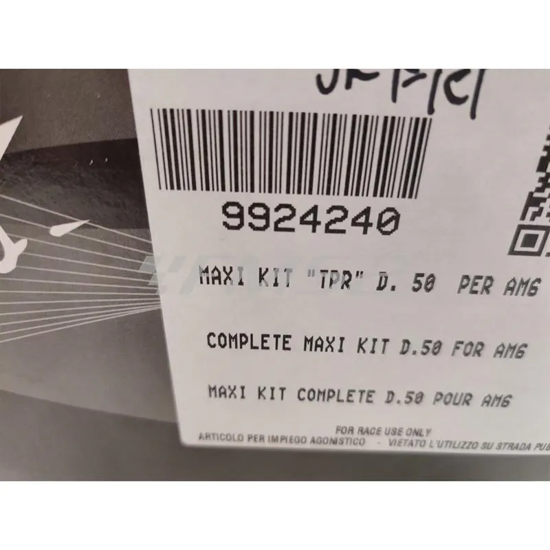 Maxi kit TOP TPR 86 cc diametro 50 mm cilindro in alluminio testa scomposta Minarelli per AM6 corsa lunga, completo di albero motore cilindro e cuscinetti, ricambio 9924240