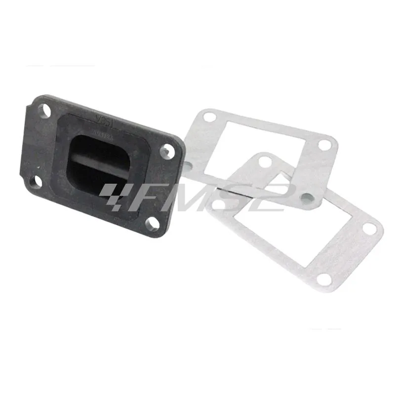 9931600 Valvola pacco lamellare Top in carbonio TPR di colore nero Tassinari a 8 petali per motori Minarelli Yamaha serie am345 e AM6