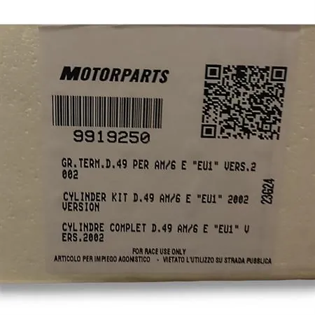 Motore gruppo termico top performance Trophy 49 mm a liquido cilindro in ghisa minacromato con 5 travasi completo di testa a squish, ricambio 9919250