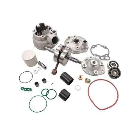 Maxi kit TOP TPR 86 cc diametro 50 mm cilindro in alluminio testa scomposta Minarelli per AM6 corsa lunga, completo di albero motore cilindro e cuscinetti, ricambio 9924240