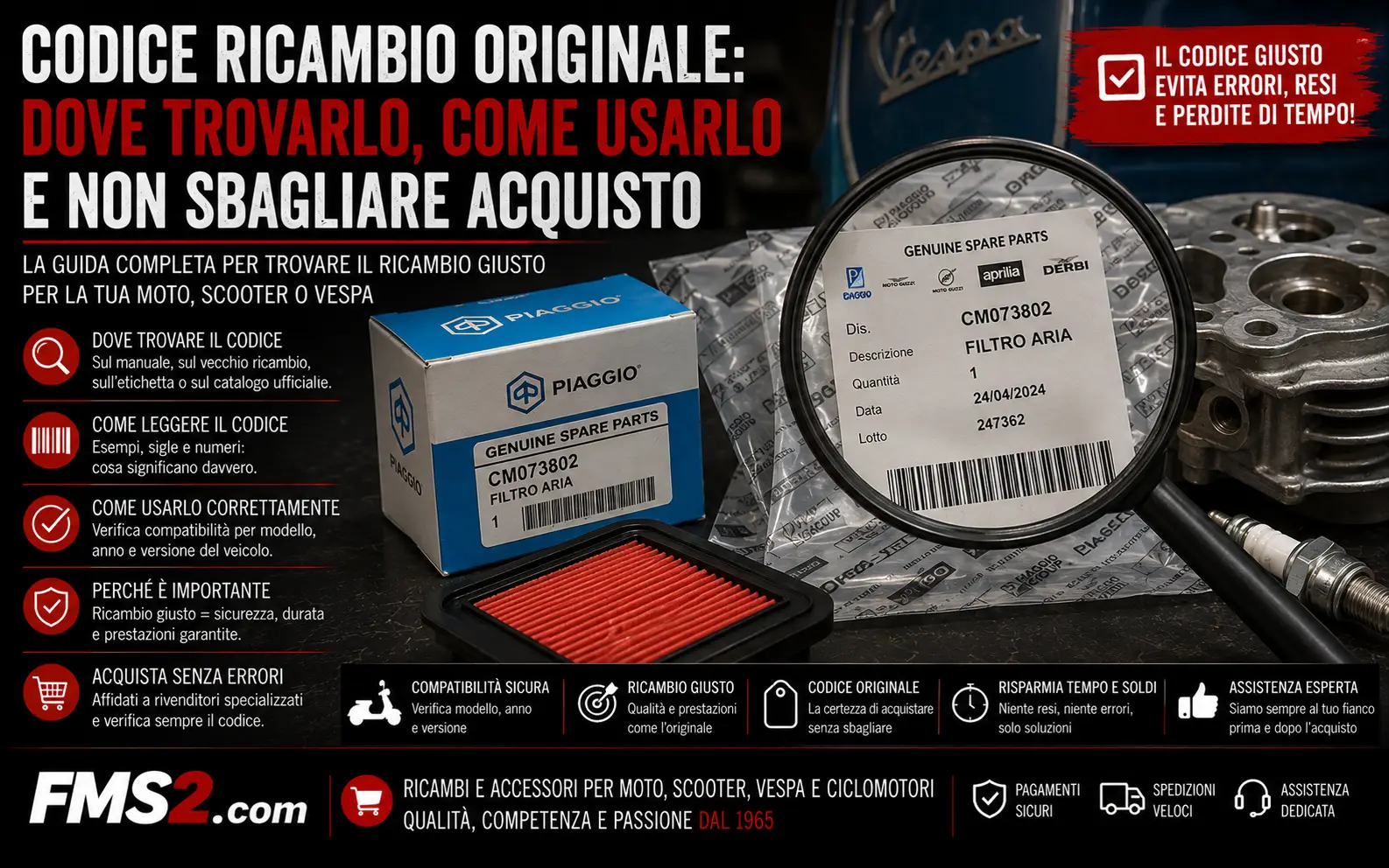 Codice ricambio originale: dove trovarlo e come usarlo per non sbagliare acquisto
