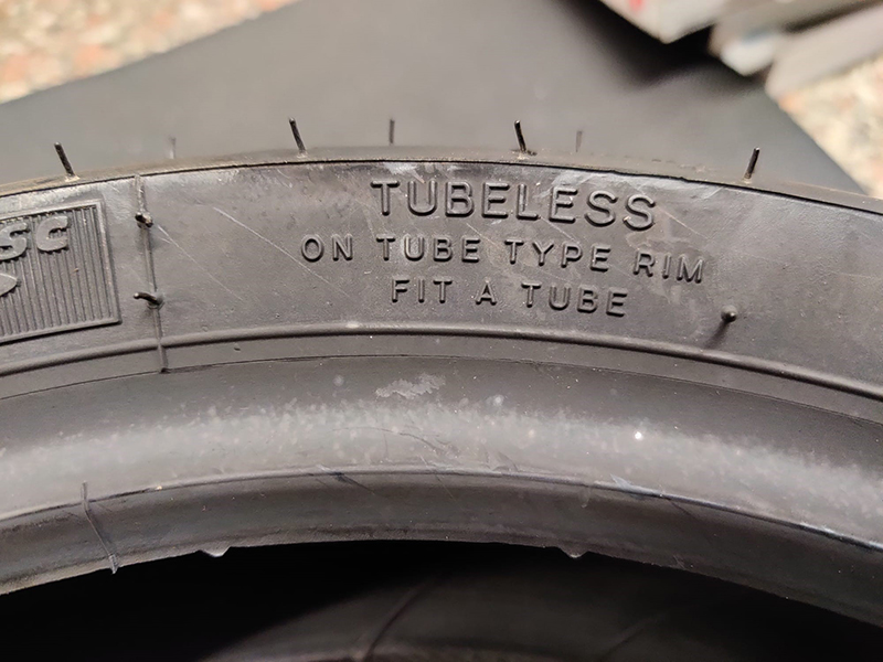 Pneumatico tubeless - si monta senza camera d'aria