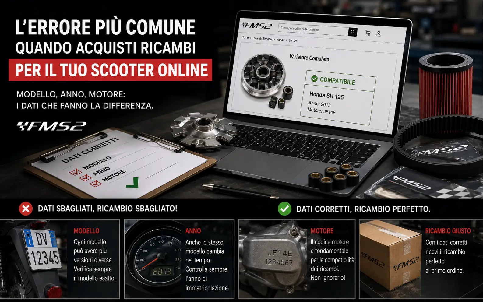 Dati corretti per evitare resi e ricambi sbagliati