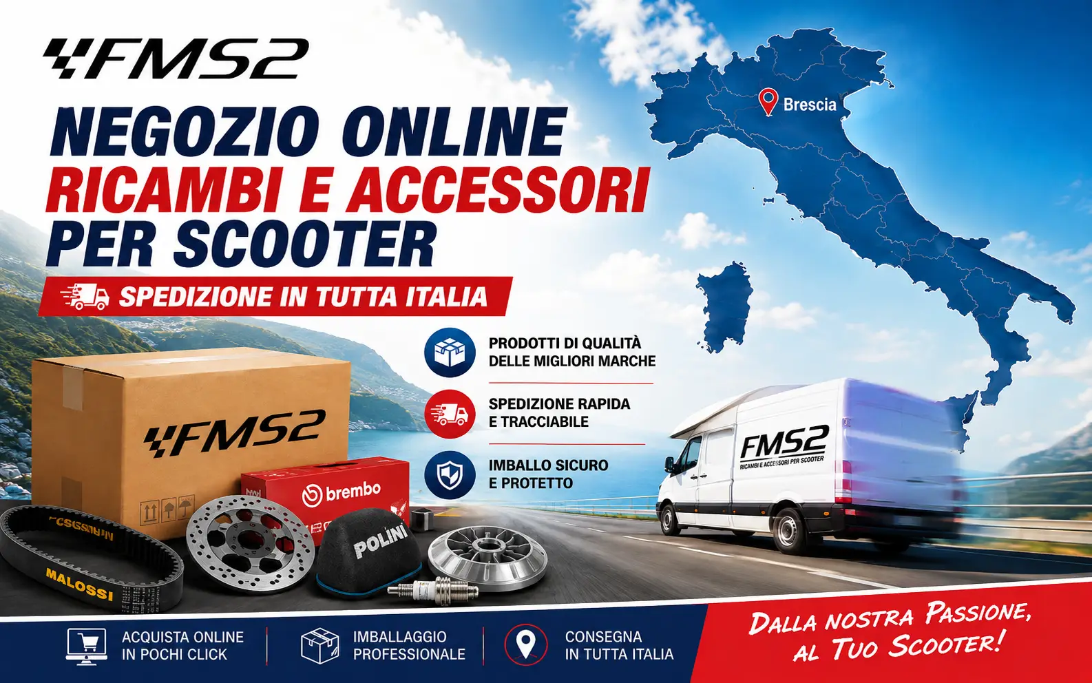 Ricambi scooter online FMS2: scelta e verifica della compatibilit&agrave; del ricambio