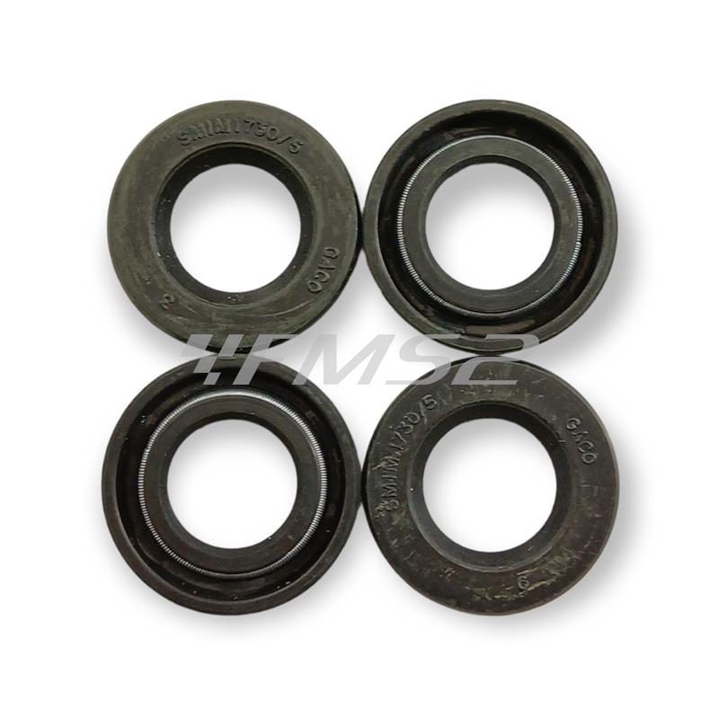 Paraolio  in gomma nera gaco smim con misura 17x30x5 mm per applicazioni varie, ricambio PAR173005