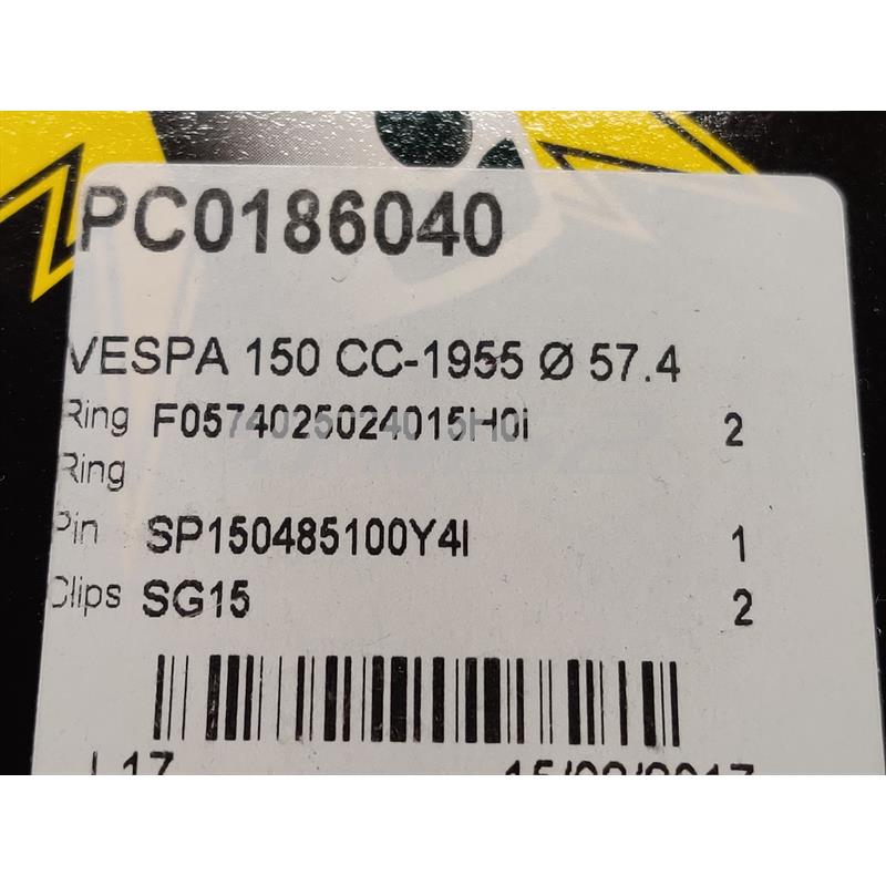 Pistone meteor vespa vl1-vb1 diam.57,4, ricambio PC0186040