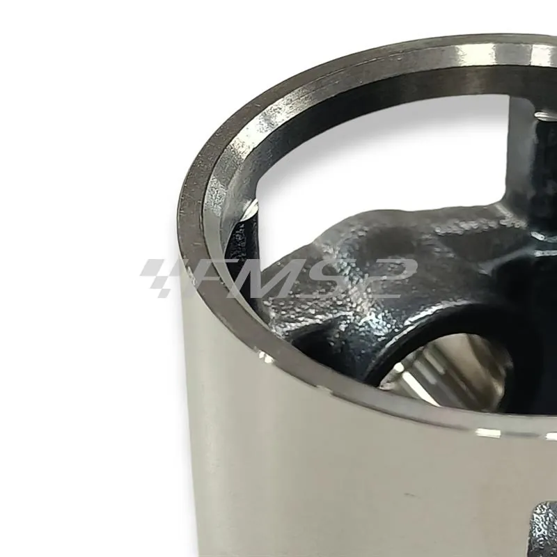Pistone meteor diametro 53,3 mm bifascia per Piaggio Vespa old model 125 cc completo di fasce elastiche, spinotto e seeger ferma spinotto, ricambio PC0321080