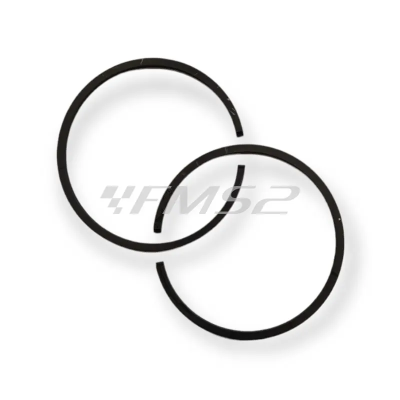 Pistone meteor diametro 53,3 mm bifascia per Piaggio Vespa old model 125 cc completo di fasce elastiche, spinotto e seeger ferma spinotto, ricambio PC0321080