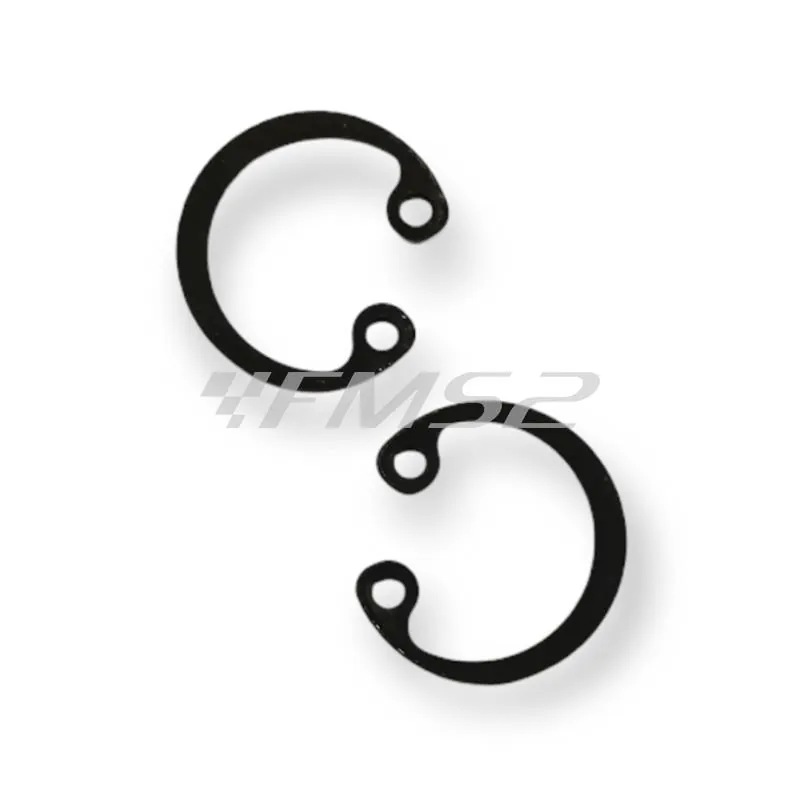 Pistone meteor diametro 53,3 mm bifascia per Piaggio Vespa old model 125 cc completo di fasce elastiche, spinotto e seeger ferma spinotto, ricambio PC0321080