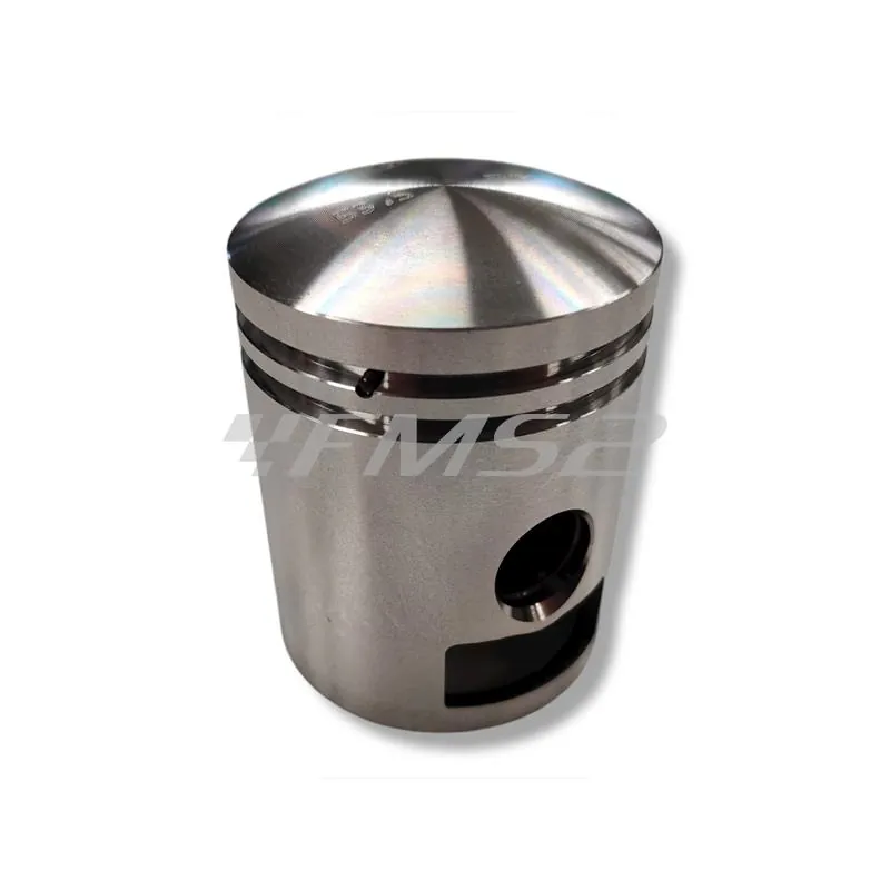 PC0321100 Pistone meteor diametro 53,5 mm bifascia per Piaggio Vespa old model 125 cc completo di fasce elastiche, spinotto e seeger ferma spinotto