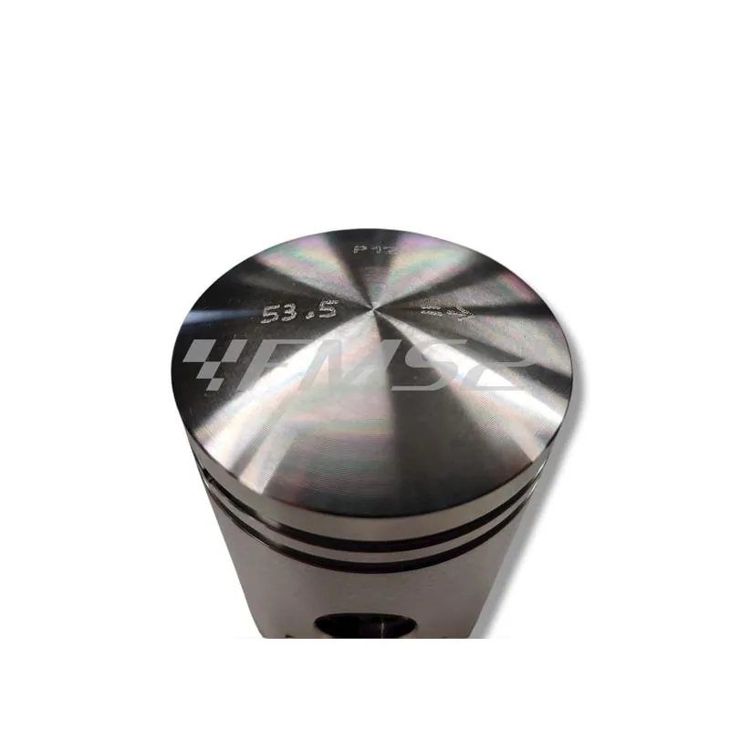 PC0321100 Pistone meteor diametro 53,5 mm bifascia per Piaggio Vespa old model 125 cc completo di fasce elastiche, spinotto e seeger ferma spinotto