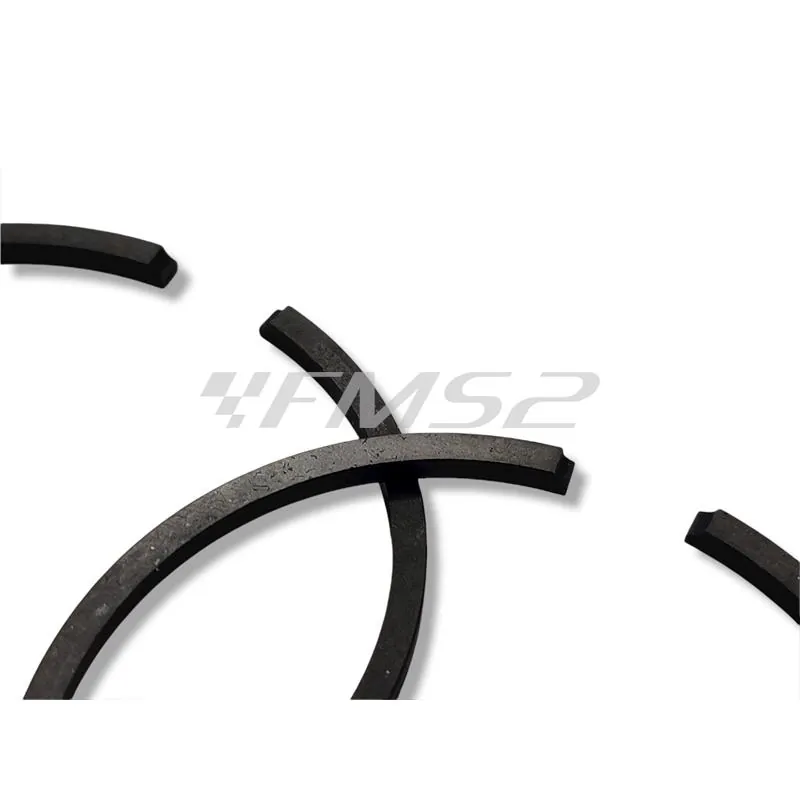 Pistone meteor diametro 57,0 mm bifascia per Piaggio Vespa old model 150 cc completo di fasce elastiche, spinotto e seeger ferma spinotto, ricambio PC0498000
