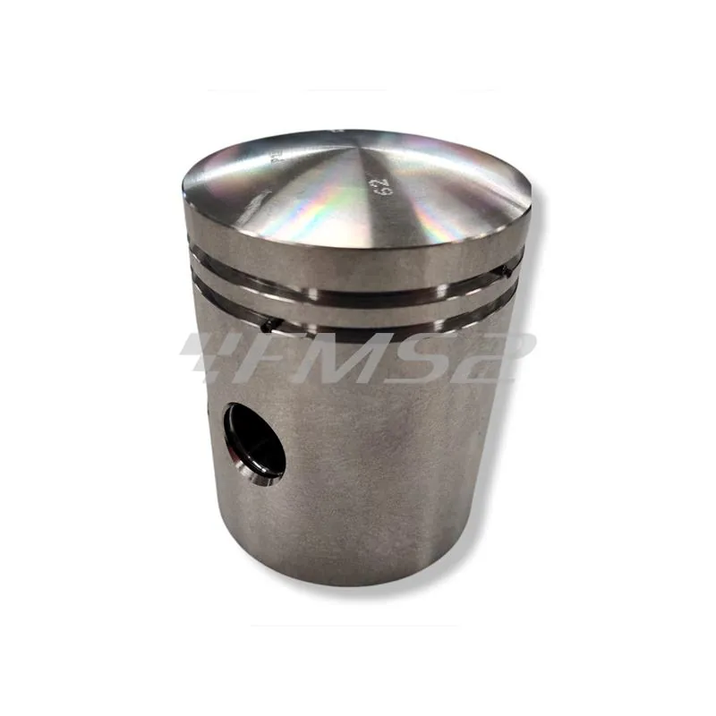 Pistone meteor diametro 62,0 mm bifascia per Piaggio Vespa SS 180 cc completo di fasce elastiche, spinotto e seeger ferma spinotto, ricambio PC0577000