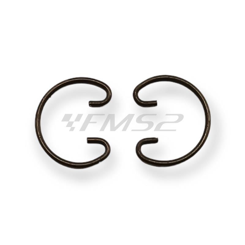 Pistone meteor diametro 62,4 mm bifascia per Piaggio Vespa SS 180 cc completo di fasce elastiche, spinotto e seeger ferma spinotto, ricambio PC0577040