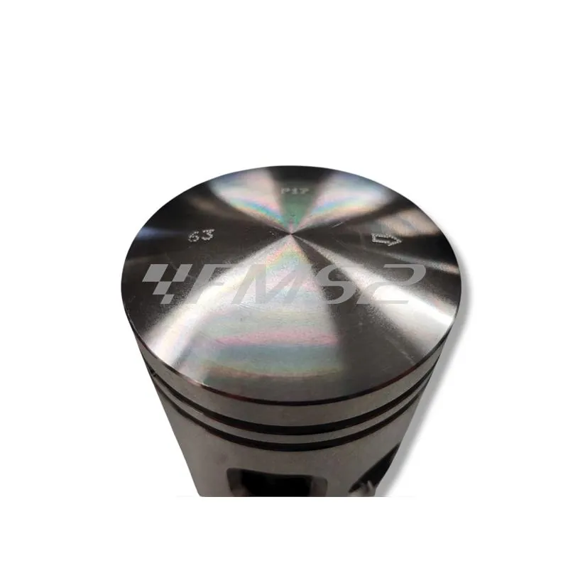 PC0577100 Pistone meteor diametro 63,0 mm bifascia per Piaggio Vespa SS 180 cc completo di fasce elastiche, spinotto e seeger ferma spinotto