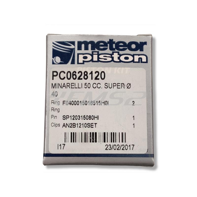 Pistone meteor minarelli v1 diametro 40 mm, ricambio PC0628120