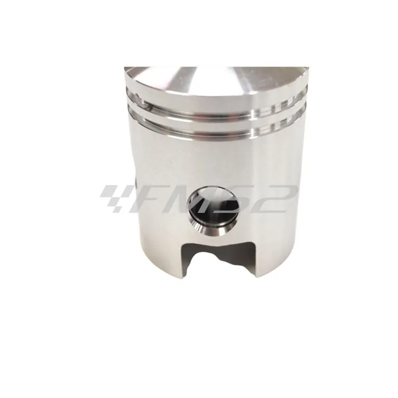 PC0973120 Pistone meteor diametro 56,2 mm bifascia per Piaggio Vespa ET3 125 cc con finestra travaso a metà pistone completo di fasce elastiche, spinotto e seeger ferma spinotto