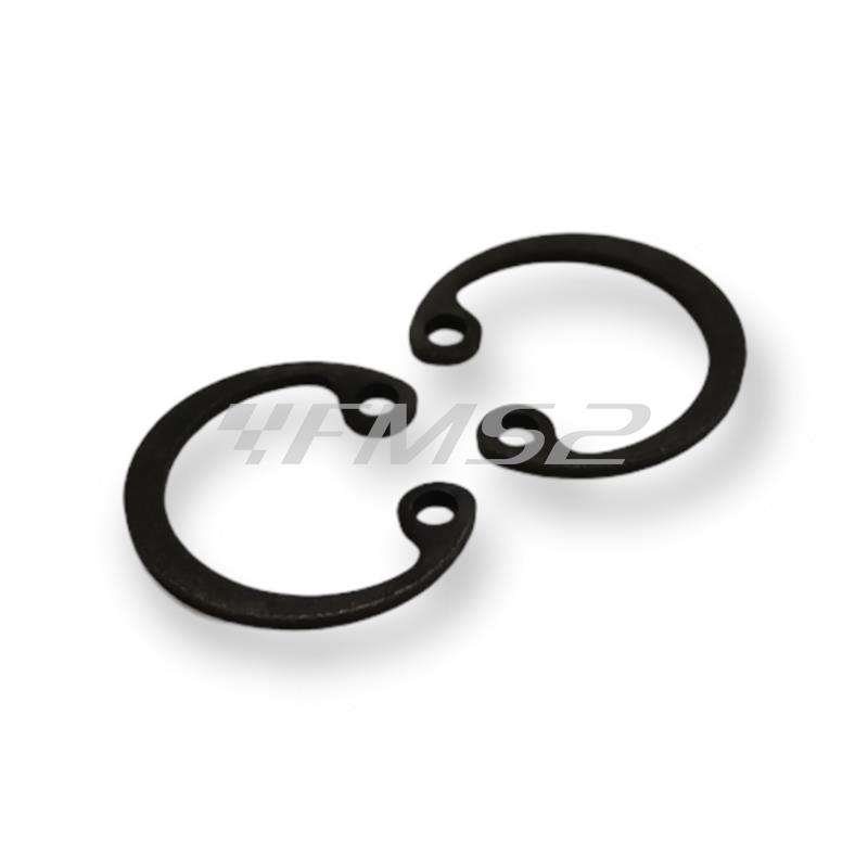 Pistone meteor diametro 58,2 mm bifascia per Piaggio Vespa PX 150 cc completo di fasce elastiche, spinotto e seeger ferma spinotto, ricambio PC1003040
