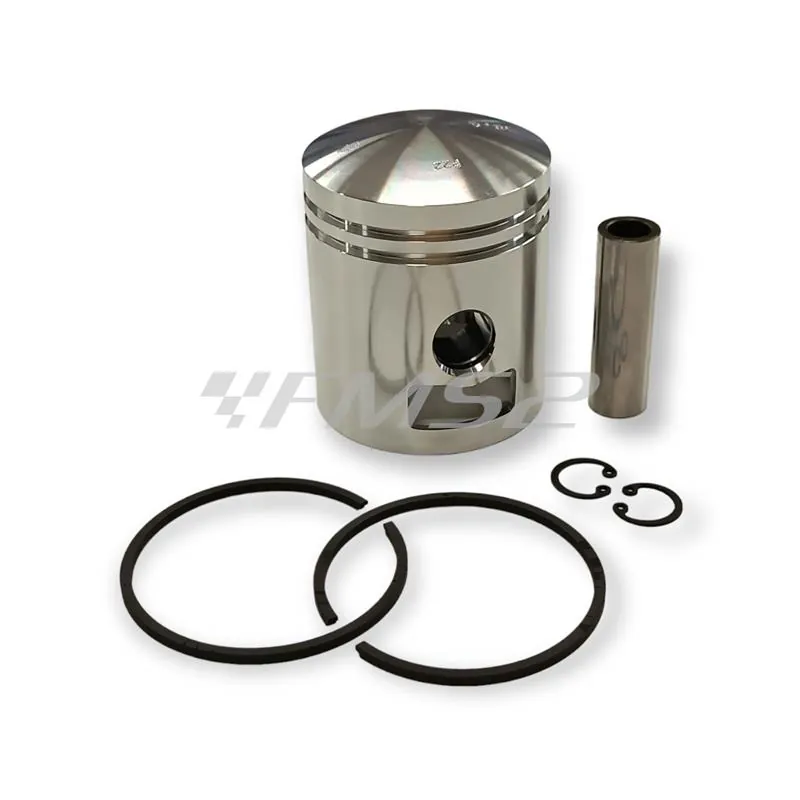 PC1003080 Pistone meteor diametro 58,6 mm bifascia per Piaggio Vespa PX 150 cc completo di fasce elastiche, spinotto e seeger ferma spinotto