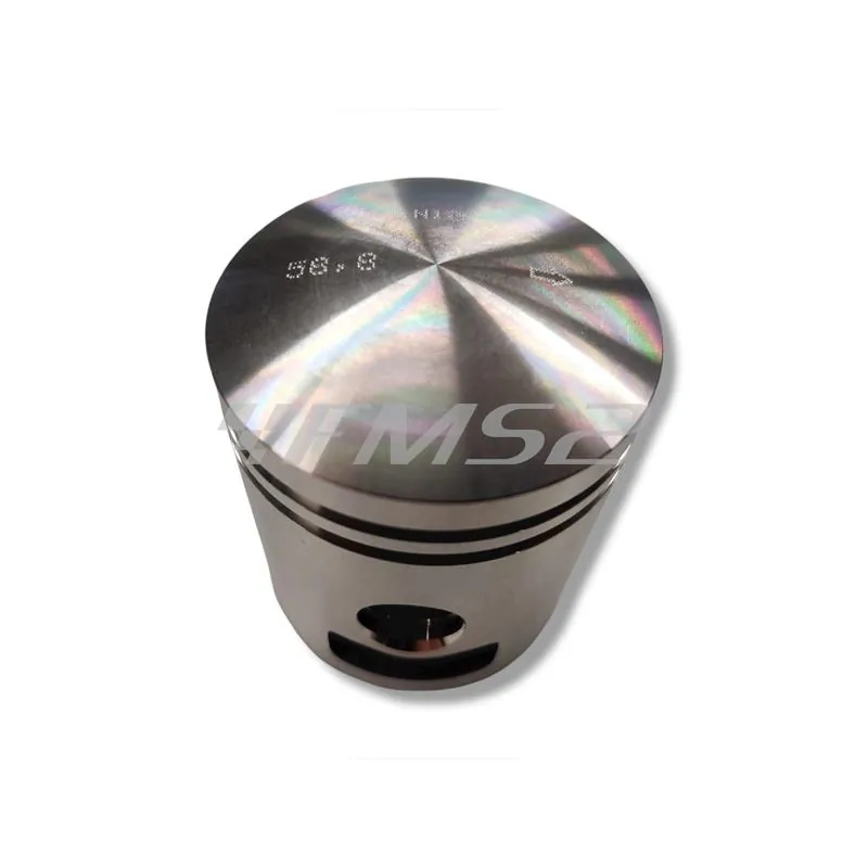 PC1003100 Pistone meteor diametro 58,8 mm bifascia per Piaggio Vespa PX 150 cc completo di fasce elastiche, spinotto e seeger ferma spinotto