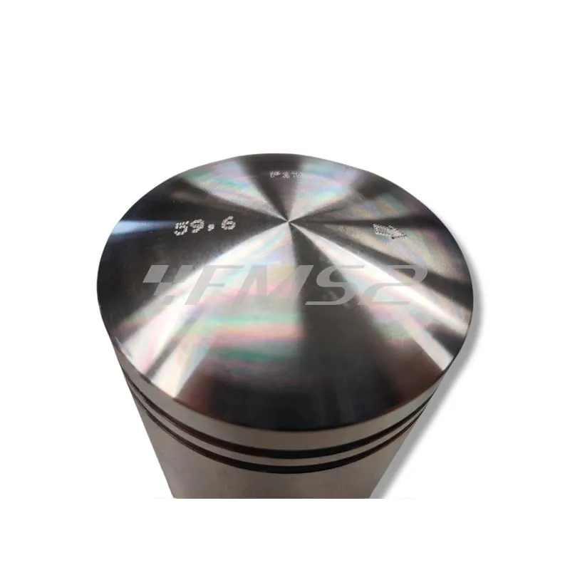 PC1003180 Pistone meteor diametro 59,6 mm bifascia per Piaggio Vespa PX 150 cc completo di fasce elastiche, spinotto e seeger ferma spinotto