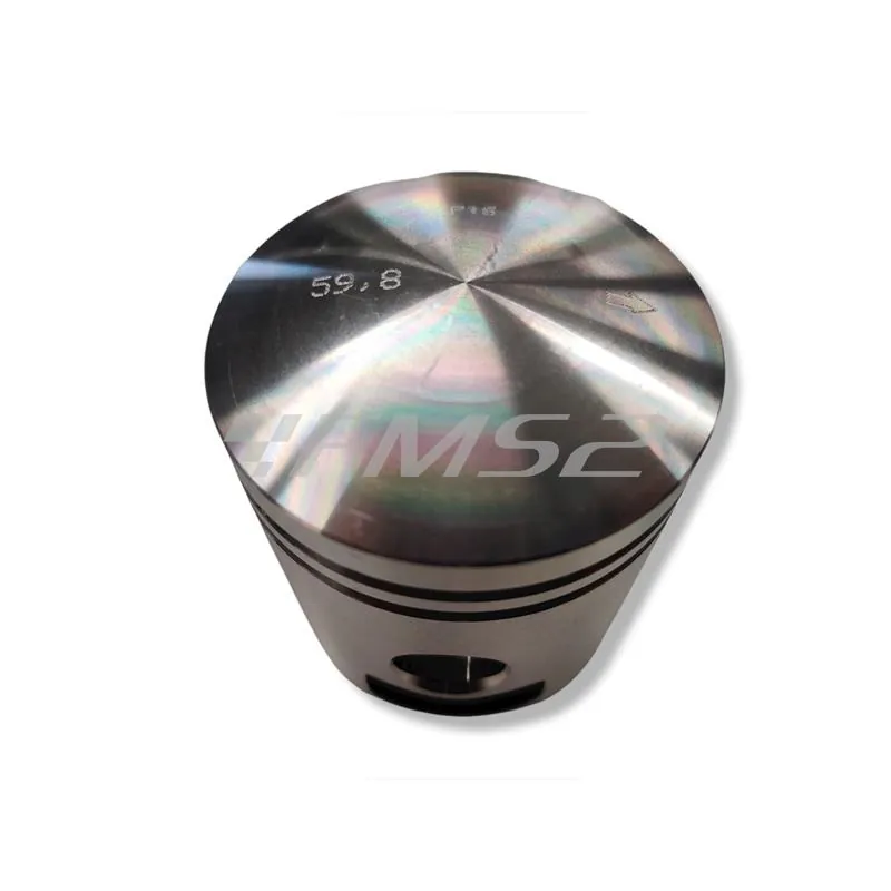 PC1003200 Pistone meteor diametro 59,8 mm bifascia per Piaggio Vespa PX 150 cc completo di fasce elastiche, spinotto e seeger ferma spinotto