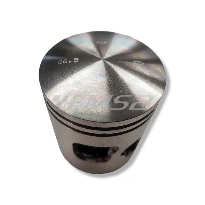 PC1007000 Pistone meteor diametro 66,5 mm bifascia per Piaggio Vespa P200E completo di fasce elastiche, spinotto e seeger ferma spinotto