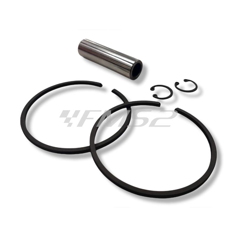 Pistone meteor diametro 68,1 mm bifascia per Piaggio Vespa P200E completo di fasce elastiche, spinotto e seeger ferma spinotto, ricambio PC1007160