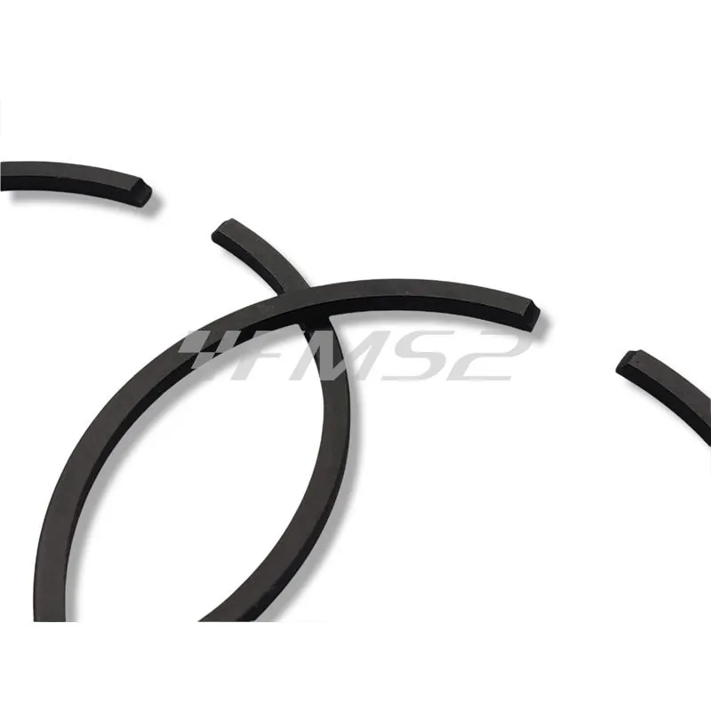 PC1007160 Pistone meteor diametro 68,1 mm bifascia per Piaggio Vespa P200E completo di fasce elastiche, spinotto e seeger ferma spinotto