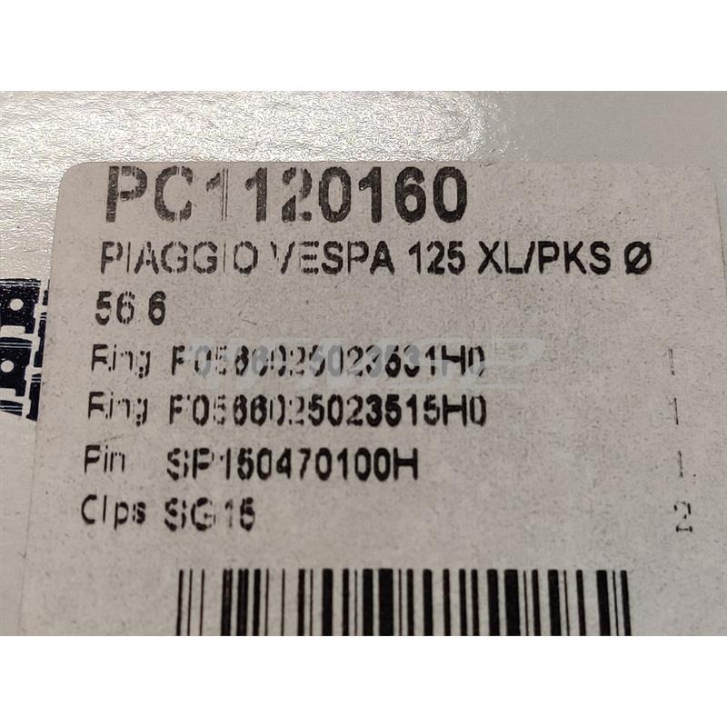 Pistone meteor vespa et3 diam.56,6 mm l, ricambio PC1120160