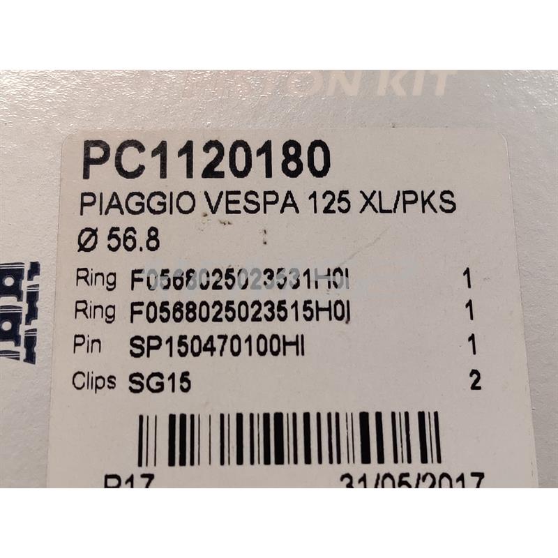 Pistone meteor vespa et3 diam.56,8 mm l, ricambio PC1120180