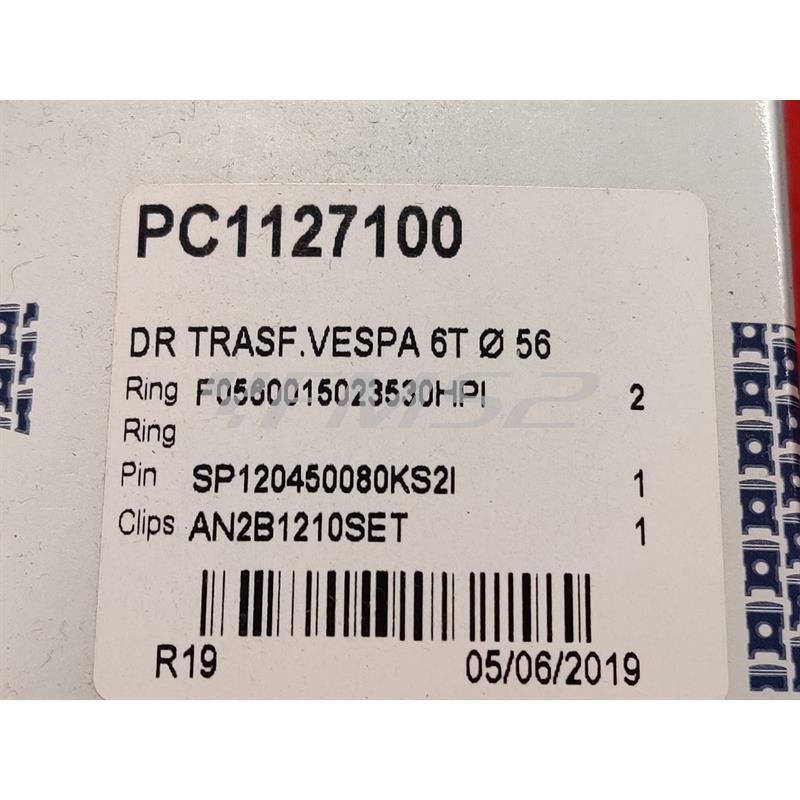 Pistone meteor dr vespa diam.56,0, ricambio PC1127100
