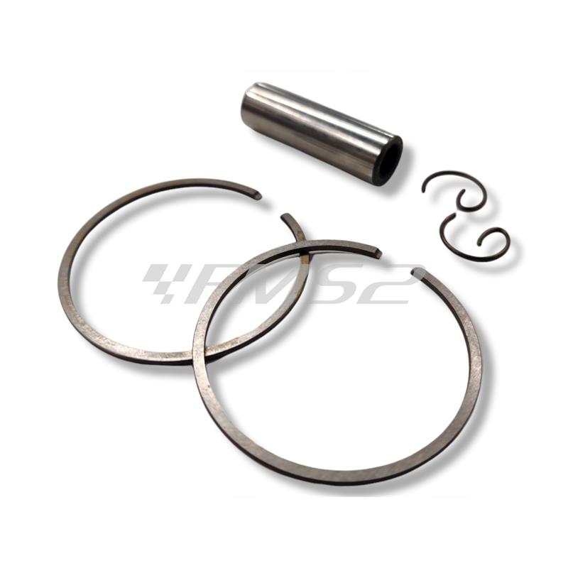 Pistone meteor completo di fasce elastiche, spinotto e seeger da abbinare al gruppo termico DR vespa 6 travasi con diametro 47,2 mm per Piaggio Vespa 50, Ape 50, PK50, ricambio PC1186020