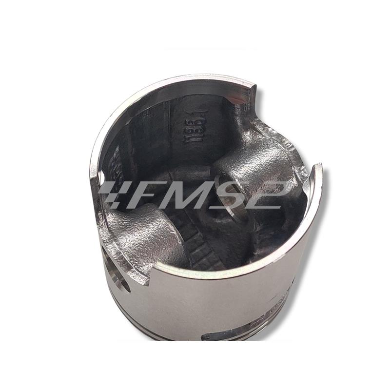 Pistone meteor completo di fasce elastiche, spinotto e seeger da abbinare al gruppo termico DR vespa 6 travasi con diametro 47,4 mm per Piaggio Vespa 50, Ape 50, PK50, ricambio PC1186040