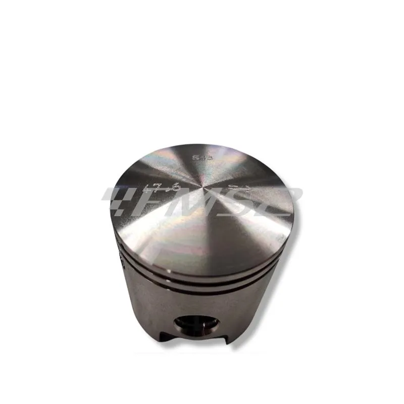 Pistone meteor completo di fasce elastiche, spinotto e seeger da abbinare al gruppo termico DR vespa 6 travasi con diametro 47,6 mm per Piaggio Vespa 50, Ape 50, PK50, ricambio PC1186060