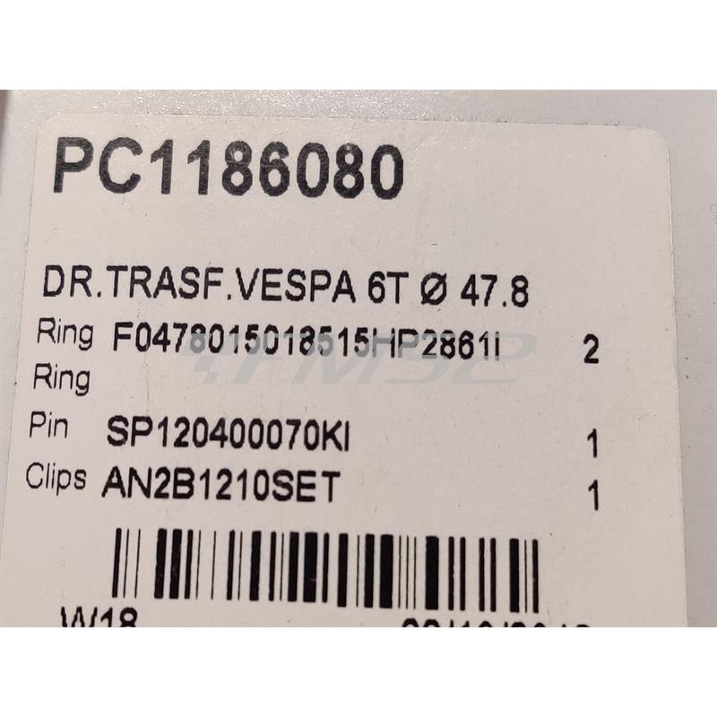 Pistone dr vespa 6t diam.47,8 mm, ricambio PC1186080