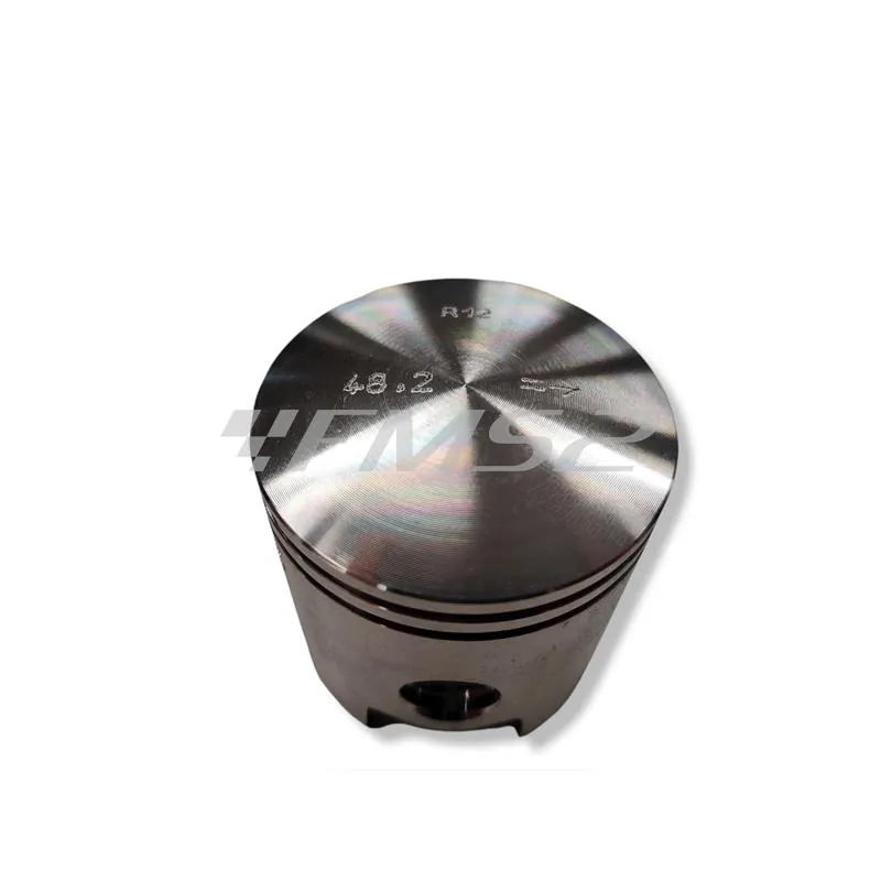 PC1186120 Pistone meteor completo di fasce elastiche, spinotto e seeger da abbinare al gruppo termico DR vespa 6 travasi con diametro 48,2 mm per Piaggio Vespa 50, Ape 50, PK50