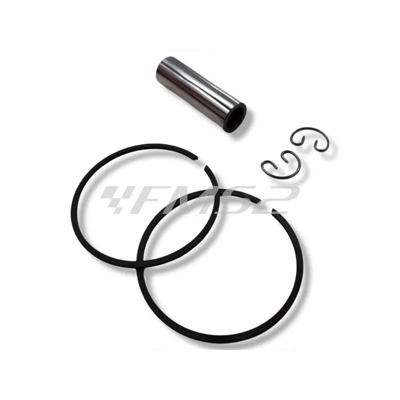 PC1249080 Pistone meteor completo di fasce elastiche, spinotto e seeger da abbinare al gruppo termico POLINI 130 cc luce bassa con diametro 57,8 mm per Piaggio Vespa 125 primavera, 125 ET3, PK125
