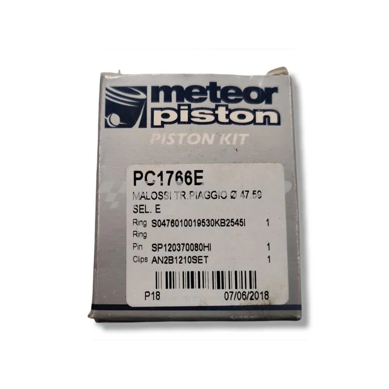 Pistone polini evo 47,6 mm spin.12 monof, ricambio PC1766E