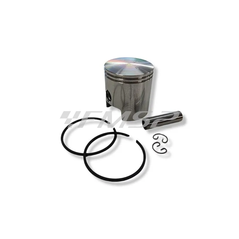 Pistone Meteor diametro 49,5 mm bifascia spinotto 12 mm per motori Minarelli AM6 con cilindro ghisa Top performance base, ricambio PC1933050