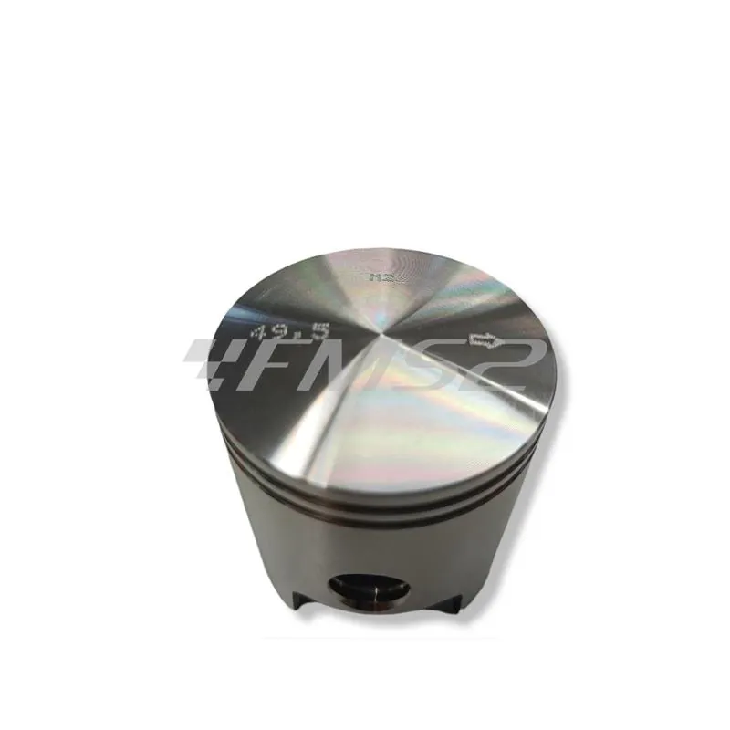 Pistone Meteor diametro 49,5 mm bifascia spinotto 12 mm per motori Minarelli AM6 con cilindro ghisa Top performance base, ricambio PC1933050