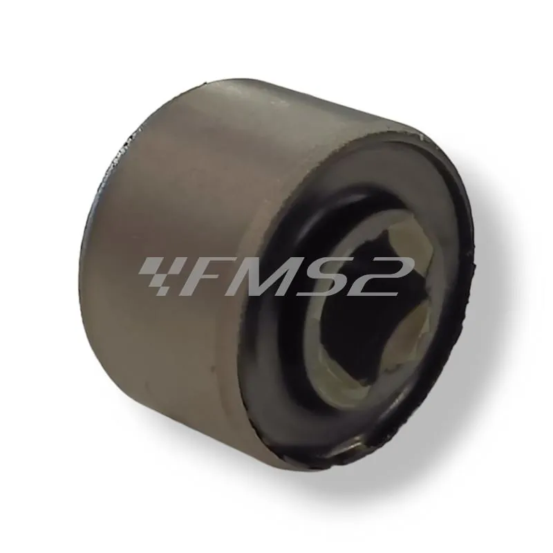 Silentblock Motoforce per telaietto reggi blocco motore con misure 10x30x22 e foro interno per perno quadro scooter con motore Minarelli, ricambio 32543
