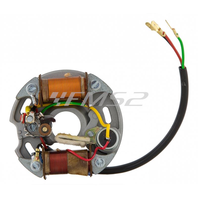 Statore completo Sip Scooter made in Italy per Piaggio Vespa 50 special a 6 volt e 15 watt, ricambio 15077400